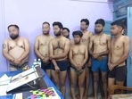 The journalists were made strip naked by police in MP's Sidhi (Twitter/srinivasiyc)