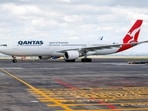 Qantas announced it will start flights on the Sydney-Benglauru route from September 14 onwards and is finalising a codeshare partnership with Indian carrier IndiGo.(Photo by DAVID ROWLAND / AFP) Qantas announced it will start flights on the Sydney-Benglauru route from September 14 onwards and is finalising a codeshare partnership with Indian carrier IndiGo.(Photo by DAVID ROWLAND / AFP)