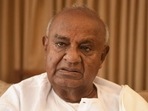 H D Deve Gowda, the national president of Janata Dal (Secular). (File photo)