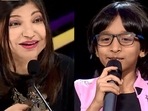 Alka Yagnik and Rituraj on Superstar Singer 2. Alka Yagnik and Rituraj on Superstar Singer 2.