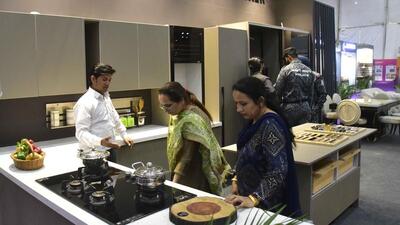 A four-day Interior Exterior Expo kicked off at PAU, Ludhiana. (Gurpreet Singh/HT)
