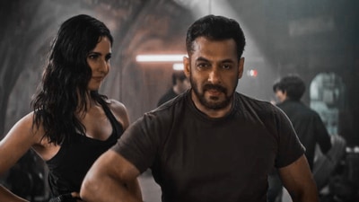 A still of Salman Khan and Katrina Kaif from Tiger 3.