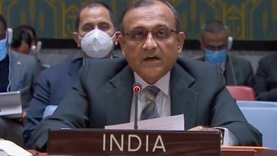 India has only taken the side of peace, TS Tirumurti said on Thursday. (File) (PTI) India has only taken the side of peace, TS Tirumurti said on Thursday. (File) (PTI)