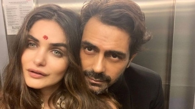 Arjun Rampal on girlfriend Gabriella Demetriades's 35th birthday. Arjun Rampal on girlfriend Gabriella Demetriades's 35th birthday.