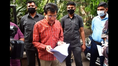 Trombay police registered a case of cheating against Kirit Somaiya and Neil on Thursday for alleged misappropriation of over ₹57 crore from funds collected to save aircraft carrier INS Vikrant. (HT PHOTO) Trombay police registered a case of cheating against Kirit Somaiya and Neil on Thursday for alleged misappropriation of over ₹57 crore from funds collected to save aircraft carrier INS Vikrant. (HT PHOTO)