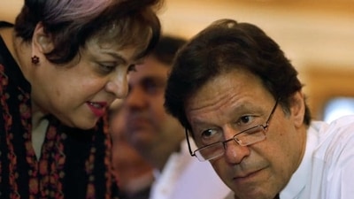 File photo of Pakistan Prime Minister Imran Khan (R) with Shireen Mazari. (REUTERS) File photo of Pakistan Prime Minister Imran Khan (R) with Shireen Mazari. (REUTERS)