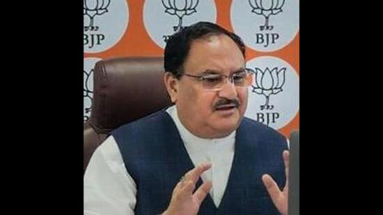 BJP national president JP Nadda will discuss strategies for the Shimla MC polls with senior BJP leaders. (PTI)