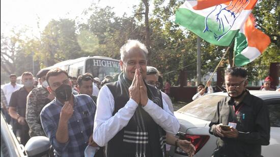 Rajasthan chief minister Ashok Gehlot. (HT/File)
