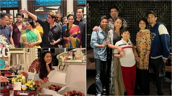 Rupali Ganguly recently celebrated her 45th birthday with her family and the team of her TV serial Anupamaa.