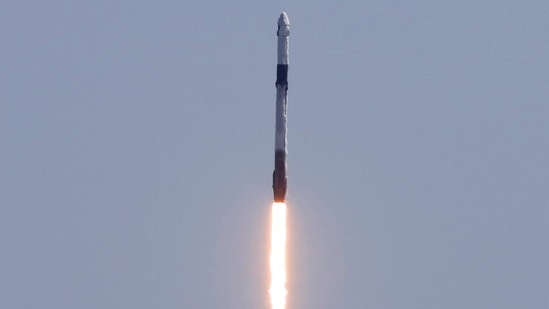 Axiom's four-man team lifts off, riding atop a SpaceX Falcon 9 rocket, in the first private astronaut mission to the International Space Station, from Kennedy Space Center in Cape Canaveral, Florida.(REUTERS)