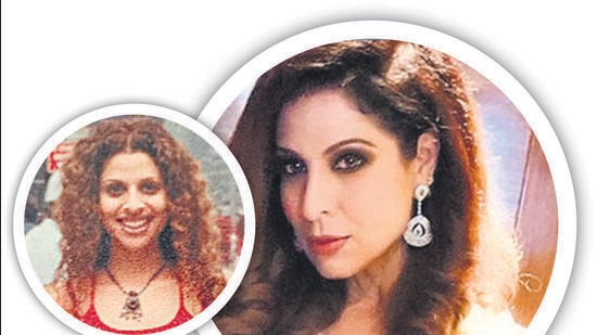 Tannaz Irani at 22 (top) and at 49 (above)
