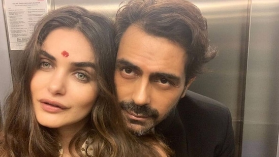 Arjun Rampal on girlfriend Gabriella Demetriades's 35th birthday.