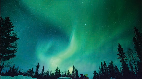 Savi and Vid went hunting for Northern Lights in Ylläs, 150 kilometres north of the Arctic Circle in Finnish Lapland