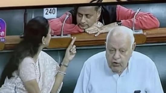 The brief exchange between Shashi Tharoor and Supriya Sule in the Lok Sabha has now become viral as social media users are keen to know what they were discussing while Farooq Abdullah was giving his speech.&nbsp;