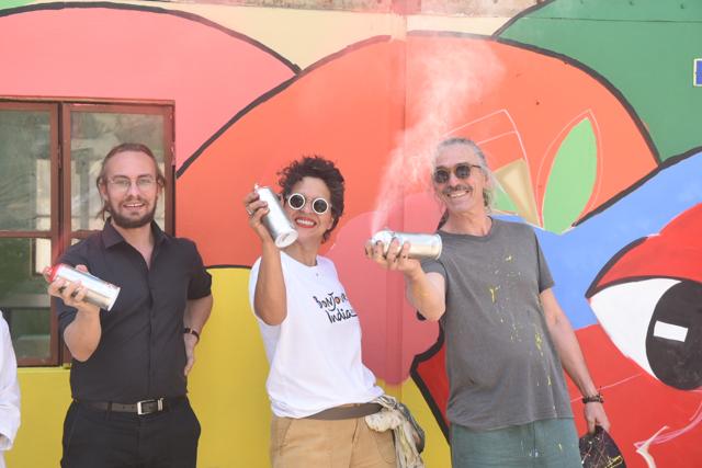 Vincent Miny, Lili Totas and Olivier Faron at IT College (Photo: Deepak Gupta/HT) Vincent Miny, Lili Totas and Olivier Faron at IT College (Photo: Deepak Gupta/HT)