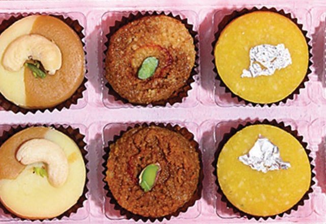 Sid Mathur says that the mithai sold at Khoya is 30 per cent less sweet than the mithai you get elsewhere Sid Mathur says that the mithai sold at Khoya is 30 per cent less sweet than the mithai you get elsewhere