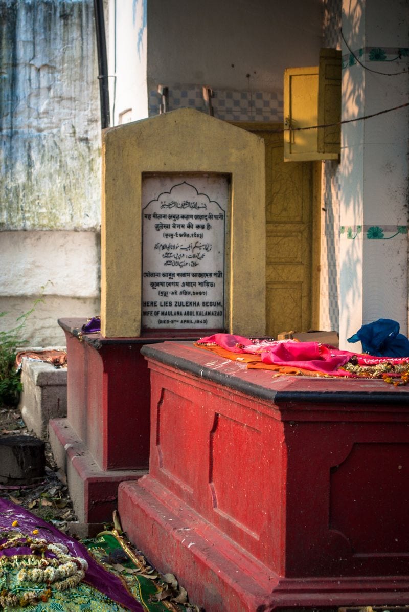 Zuleikha’s grave is in Kolkata (in photo), her husband’s, Abul Kalam Azad’s, in Delhi. Distance separates them, faith in the destiny of India clasps them in love.&nbsp; (Wikimedia Commons)