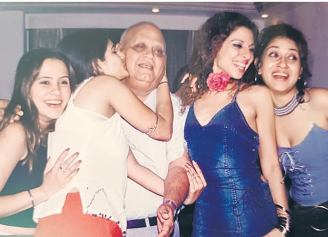 With Dinyar Contractor, who gave her her first break in his play Boeing Boeing when Tannaz was in school