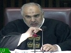 Pakistan Assembly Speaker Asad Qaiser conducts the procedure of no-confidence motion in the National Assembly on Saturday. (ANI) Pakistan Assembly Speaker Asad Qaiser conducts the procedure of no-confidence motion in the National Assembly on Saturday. (ANI)