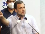 Rahul Gandhi spoke at an event on Saturday. Rahul Gandhi spoke at an event on Saturday. 