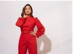 Yami Gautam is currently basking in the success of her recently-released film Dasvi. The actor has started the promotions of the film in full swing. On Saturday, Yami made our weekend better with a set of pictures of herself in a stunning red co-ord set and they are setting the fashion bar higher for us.(Instagram/@yamigautam)