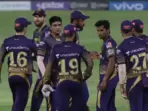KKR during IPL 2021. KKR during IPL 2021.