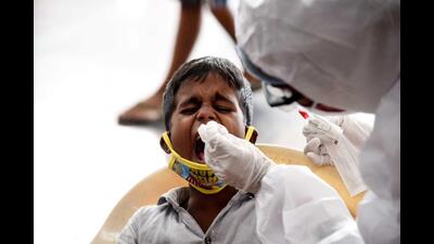 Navi Mumbai Municipal Corporation continues to do, on an average, 5,000 tests in anticipation of Covid fourth wave. (HT FILE PHOTO)