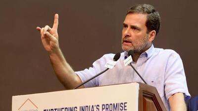 Congress leader Rahul Gandhi spoke at the book launch of ‘The Dalit Truth’, edited by Congress leader K Raju on Saturday. Congress leader Rahul Gandhi spoke at the book launch of ‘The Dalit Truth’, edited by Congress leader K Raju on Saturday.