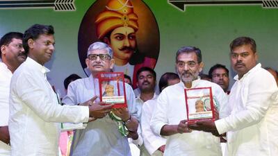 Janata Dal-United leaders at the Ashoka Jayanti function in Patna on Saturday. (HT photo) Janata Dal-United leaders at the Ashoka Jayanti function in Patna on Saturday. (HT photo)