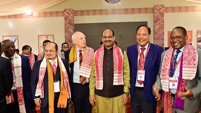 Lok Sabha speaker Om Birla spoke at the inaugural session of the mid-year Commonwealth Parliamentary Association Executive Committee meeting held in Assam’s Guwahati. (ANI) Lok Sabha speaker Om Birla spoke at the inaugural session of the mid-year Commonwealth Parliamentary Association Executive Committee meeting held in Assam’s Guwahati. (ANI)