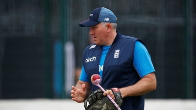 England head coach Chris Silverwood during nets (Action Images via Reuters)