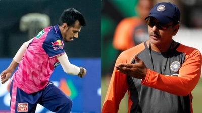 Yuzvendra Chahal and Ravi Shastri