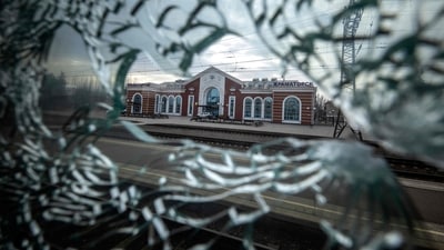 Ukraine war: A rocket attack on a train station in the eastern Ukrainian city of Kramatorsk killed dozens as civilians raced to flee the Donbas region. (AFP) Ukraine war: A rocket attack on a train station in the eastern Ukrainian city of Kramatorsk killed dozens as civilians raced to flee the Donbas region. (AFP)