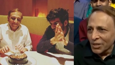 Kartik Aaryan wishes dad on his birthday. Kartik Aaryan wishes dad on his birthday.