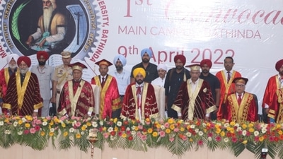 Bhagwant Mann at 1st convocation of Maharaja Ranjit Singh Punjab Technical University in Bathinda (HT) Bhagwant Mann at 1st convocation of Maharaja Ranjit Singh Punjab Technical University in Bathinda (HT)