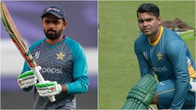 Babar Azam; Umar Akmal (REUTERS/Getty) Babar Azam; Umar Akmal (REUTERS/Getty)