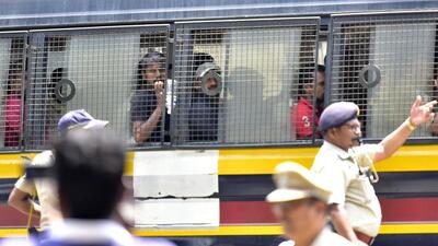 Immediately after they were remanded to judicial custody for rioting outside Pawar’s residence, the 109 MSRTC employees applied for bail, which was rejected by the magistrate court. (HT file) Immediately after they were remanded to judicial custody for rioting outside Pawar’s residence, the 109 MSRTC employees applied for bail, which was rejected by the magistrate court. (HT file)
