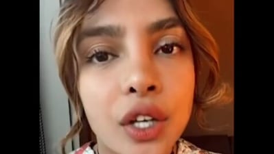 Screengrab of video shared by Priyanka Chopra on social media. Screengrab of video shared by Priyanka Chopra on social media.