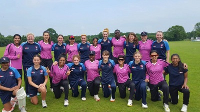 The inaugural FairBreak XI team comprised of players from Australia, Canada, Hong Kong, India, New Zealand, Oman, Singapore, USA, Vanuatu and West Indies (Fairbreak.net)