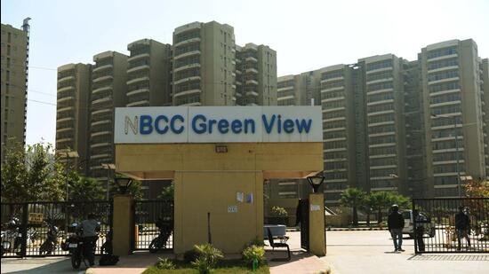 Gurugram, India - Feb. 17, 2022: A view of the Green View NBBC Residential Complex, in Sector 37 D, in Gurugram, India, on Thursday, February 17, 2022. (Photo by Vipin Kumar/ Hindustan Times) (Vipin Kumar/HT PHOTO)