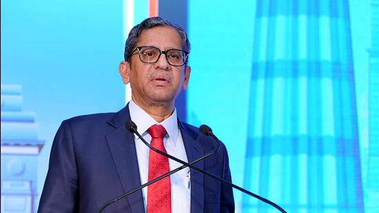 Chief Justice of India (CJI) NV Ramana asked lawyers on Saturday to familiarise themselves with new technology. (ANI)