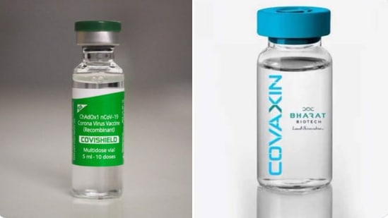 Covishield (left) and Covaxin (right) prices slashed at <span class='webrupee'>?</span>225 per dose at private hospitals