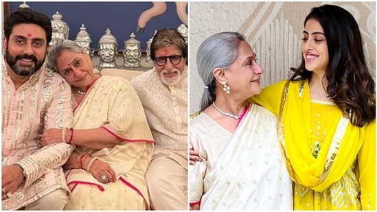 Amitabh Bachchan, Abhishek Bachchan, and Navya Naveli Nanda wished Jaya Bachchan on her birthday.