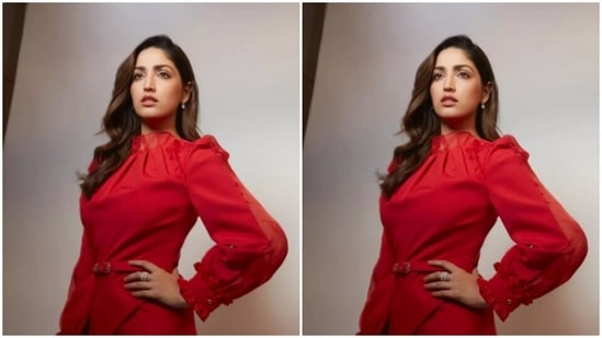 Yami played muse to the fashion designer Deepika Nagpal and picked a co-ord set from the shelves of the designer.(Instagram/@yamigautam)