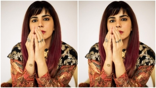 Kirti Kulhari played muse to fashion designer house Verb and picked a long dress for the pictures.(Instagram/@iamkirtikulhari)