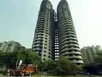 A view of the Supertech Twin Towers in Noida.(HT file) A view of the Supertech Twin Towers in Noida.(HT file)