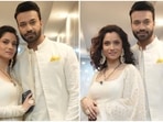 Television actor Ankita Lokhande delighted her followers by sharing pictures of herself and her husband, Vicky Jain, twinning in elegant white ensembles on Instagram. She posted the photos with a quirky caption that revealed the secret to a good marriage and left many of her followers in splits.(Instagram/@lokhandeankita) Television actor Ankita Lokhande delighted her followers by sharing pictures of herself and her husband, Vicky Jain, twinning in elegant white ensembles on Instagram. She posted the photos with a quirky caption that revealed the secret to a good marriage and left many of her followers in splits.(Instagram/@lokhandeankita)