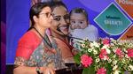 Union Minister Smriti Irani at an event in Guwahati on Sunday. She was en route to Guwahati, when she got involved in a verbal tiff with a Congress leader. (PTI PHOTO.) Union Minister Smriti Irani at an event in Guwahati on Sunday. She was en route to Guwahati, when she got involved in a verbal tiff with a Congress leader. (PTI PHOTO.)