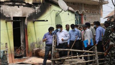 The Central Bureau of Investigation on Sunday arrested a resident of Bogtui village in Bengal’s Birbhum district, in connection with the March 21 violence in which nine people were killed. (HT PHOTO.) The Central Bureau of Investigation on Sunday arrested a resident of Bogtui village in Bengal’s Birbhum district, in connection with the March 21 violence in which nine people were killed. (HT PHOTO.)