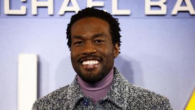 Actor Yahya Abdul-Mateen II poses as he arrives at a special screening for the film Ambulance in London (REUTERS)
